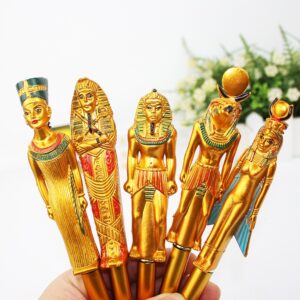 Creative-Office-Ballpoint-Pen-Egyptian-Character-Pharaoh-Shaped-Craft-Ball-Point-Pen-Student-Writing-School-Supplies