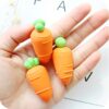 3Pcs Carrot Eraser Miscellaneous Royalty Pens | The largest selection of Novelty Pens, Multi color pens and more!