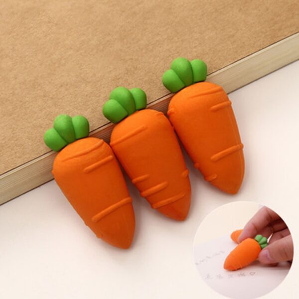 3Pcs Carrot Eraser Miscellaneous Royalty Pens | The largest selection of Novelty Pens, Multi color pens and more!