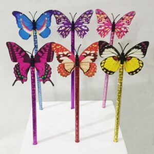 6pcs-Colorful-3D-Butterfly-Ballpoint-Pens-0-5mm-Black-Ink-School-Gifts-Student-Office-Writing-Supplies