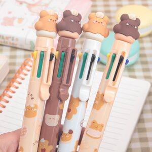 8-In-1-Multicolor-Cartoon-Bear-Ballpoint-Pens-Colorful-Retractable-0-5mm-Writing-Pen-Kids-Gift