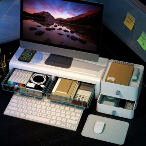 Neck-protection-computer-monitor-heightening-rack-office-desktop-storage-notebook-base-bracket-desk-keyboard-storage-rack